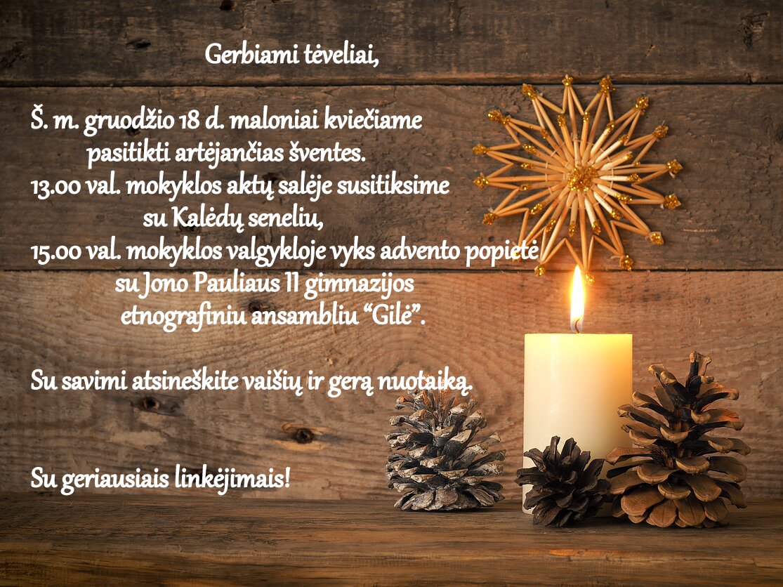 Read more about the article Pasitikime Šventes kartu!
