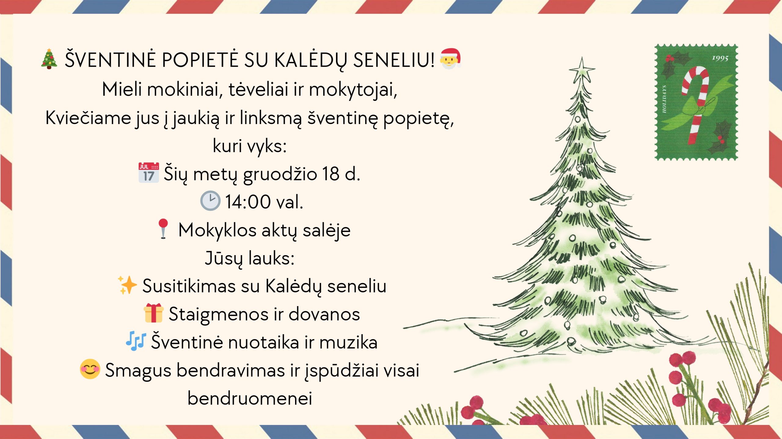 Read more about the article ŠVENTINĖ POPIETĖ SU KALĖDŲ SENELIU!